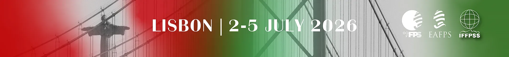EAFPS Lisbon 2026 Congress banner featuring event dates and official society logos